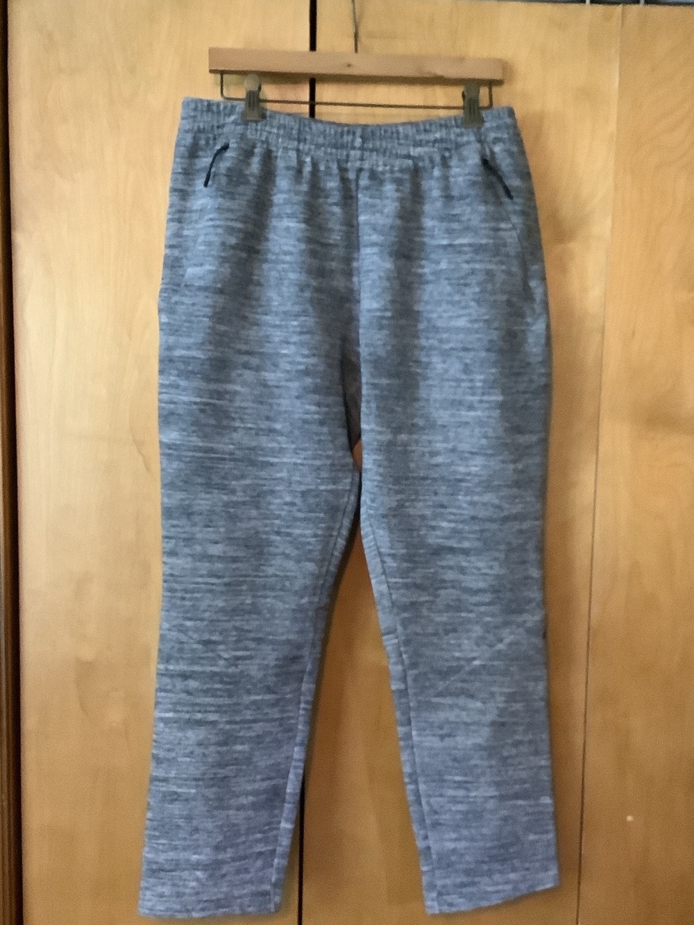 Adidas gray heathered heavyweight athletic pants, size large